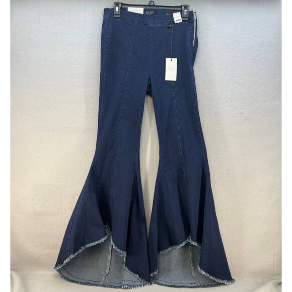 Judy Blue Denim - NWT Judy Blue Women's Super Flare Jeans Size 9/29 High Low Flare Side Zippers
